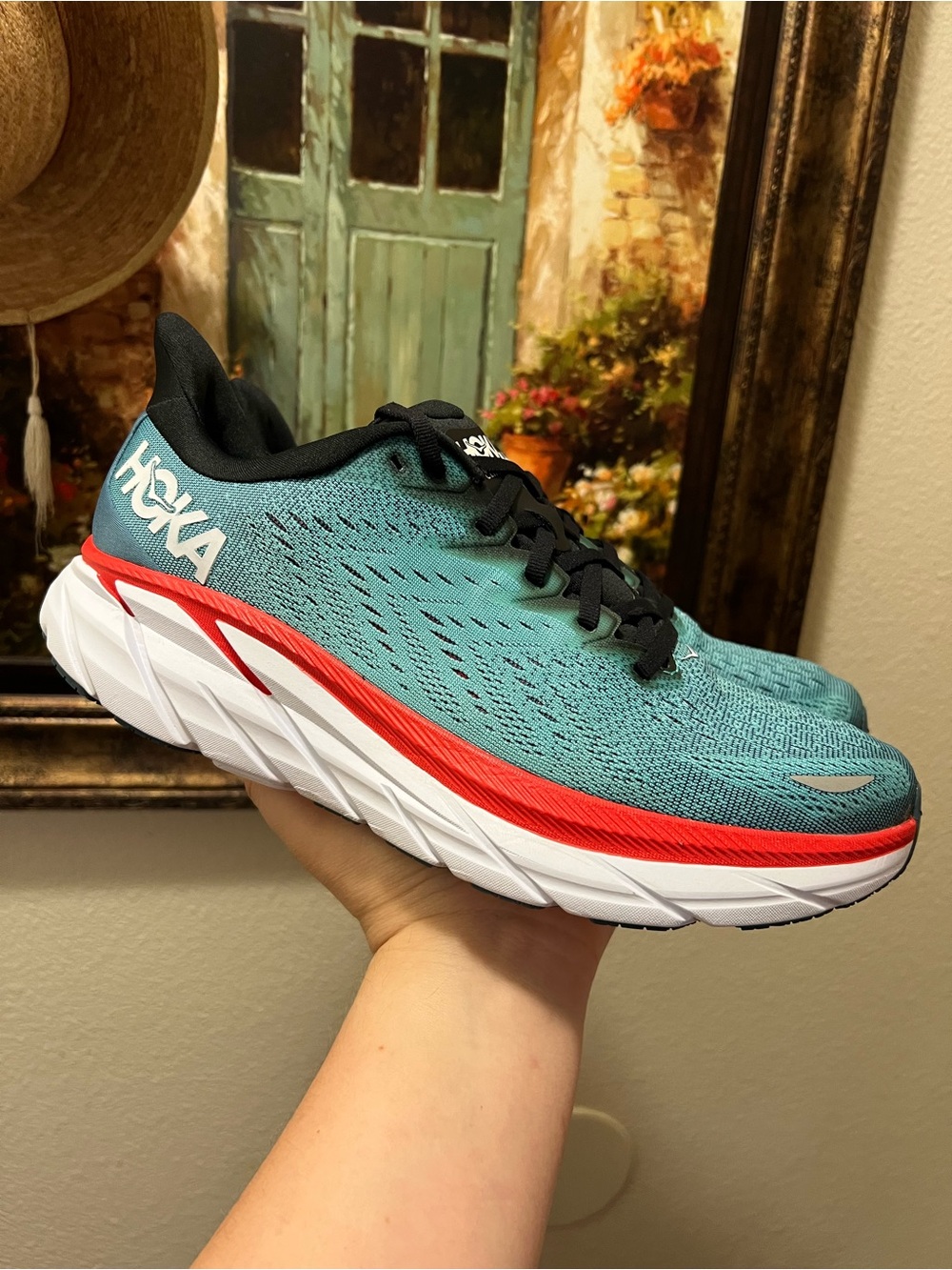 Hoka One One Clifton 8 Aquarelle shoes